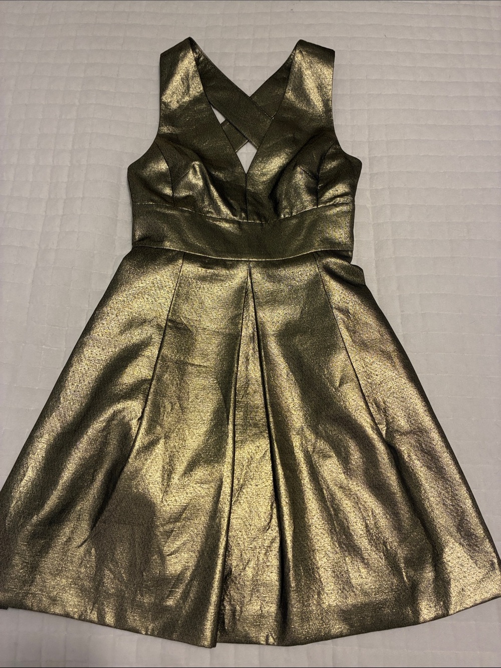 Shimmery Gold Dress by Banana Republic Size 8.